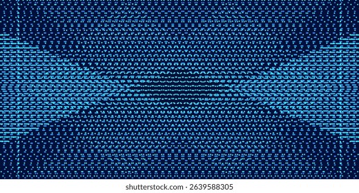 Abstract digital waving 3d particle technology background design. Futuristic moving dots particles, hi-tech and big data visualization. modern. eps10