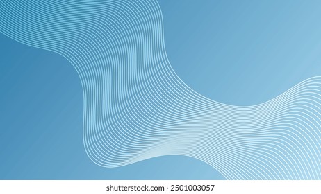 Abstract digital wavy line background
