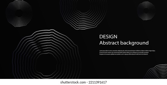 Abstract digital wavy lines on backgound with place for text. Tamplate for web banner, landing page, presentation, postcard, prints, poster.