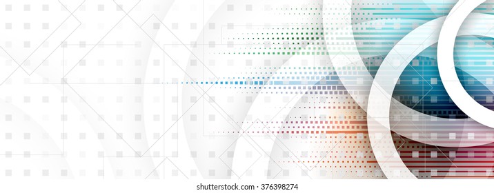 Abstract digital web site header. Banner technology background