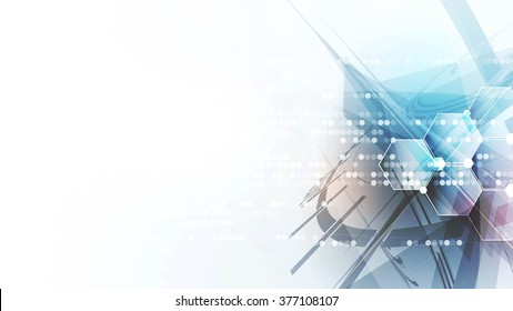 Abstract digital web site header. Banner technology background
