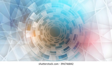 Abstract digital web site header. Banner technology background
