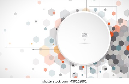 Abstract digital web site header. Banner technology background