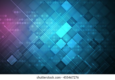 Abstract digital web site header. Banner technology background