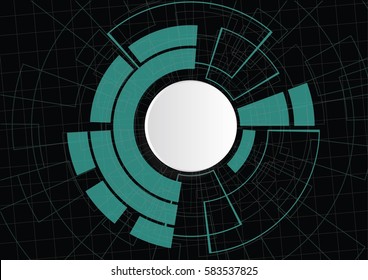 Abstract digital web site header. Banner technology background