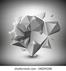 Abstract dimensional polygonal geometric background for modern design.