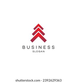 Abstract dirction tree logo design modern minimal brand flat Icon design vector illustration emblem sign symbol logotype 