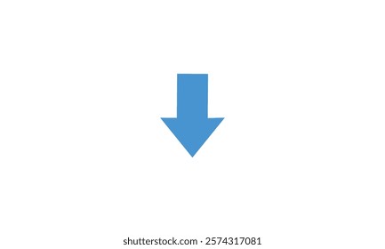 abstract directional arrow icon or swipe down arrow signal. Green Download Arrow Down Flat Icon On white Background. download icon sign. down arrows icon.	