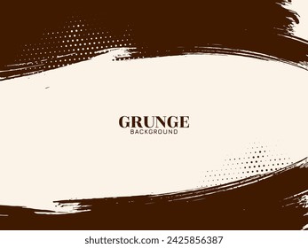 Abstract dirty brown color grunge texture messy background design vector