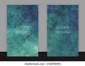 Abstract Dirty creative templates, cards, color covers set. Geometric design, liquids, shapes. Trendy vector collection.