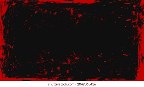 Resumen Diseño De Textura Sucia Roja Grunge En Fondo Negro