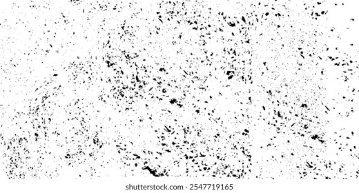 Abstract dirty or scratch aging effect. Dusty and grungy scratch texture. Grunge black and white pattern. Monochrome abstract texture. Dark background. EPS 10