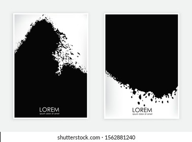 Abstract dirty splattered backgrounds design.