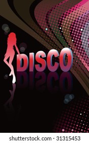 Abstract Disco Background