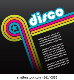 abstract disco background - vector.