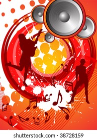 abstract disco background - vector