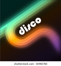 Abstract disco background - vector.