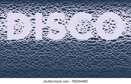 Abstract disco banner. Vector background