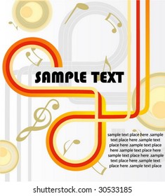 Abstract disco card