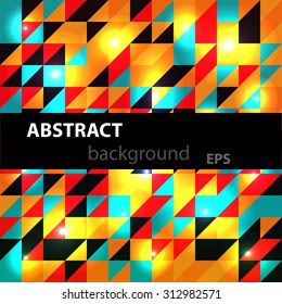 Abstract disco glowing of background. Vector illustration. EPS