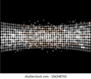 abstract disco light stars vector background
