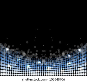  abstract disco light stars vector background