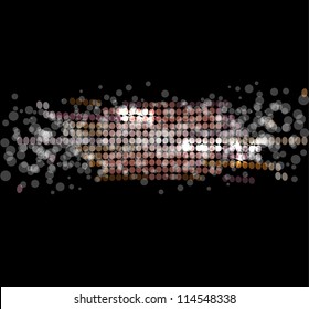 abstract disco light stars vector background
