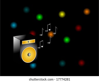 Abstract disco music background