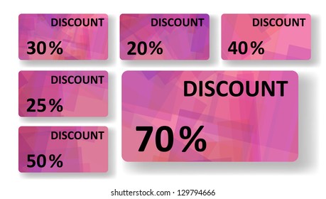Abstract discount cards