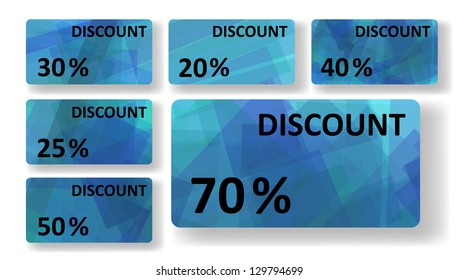 Abstract discount cards