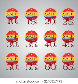 Abstract Discount Price Tag set 