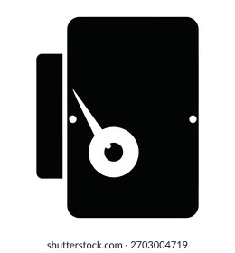 Abstract disk drive gauge icon vector illustration Vector, illustration