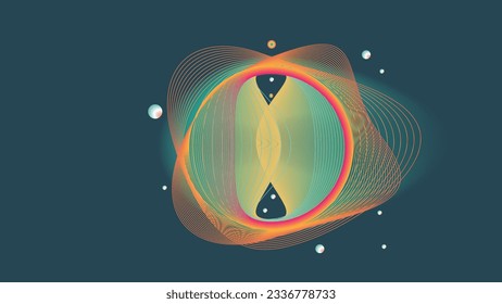 Resumen galaxia distante con anillo de nebulosa del espacio exterior morado, rosa, azul, amarillo mezclando fondo creativo para tu proyecto creativo. Le dará a su proyecto un aspecto impresionante y una mezcla interesante.