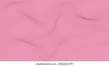 Abstract distort wavy line background in minimalist style. This simple background can be used as a banner or flyer.