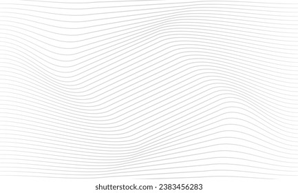 Abstract distorted diagonal lines striped background. Vector curved twisted oblique, wavy lines. A completely new style for the design of your business.