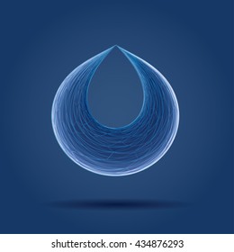 Abstract distorted object vector illustration.