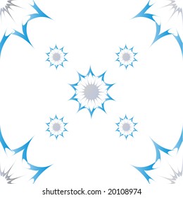 abstract distorted star seamless pattern