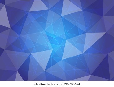 abstract distorted triangles, geometrical light blue polygonal background. The good background for your work.
