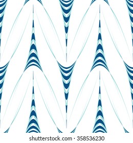 Abstract distorted triangles seamless design for futuristic background. Vector grid pattern.
