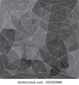 Abstract distorted triangles vector background.