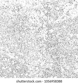 Abstract Distress Background, Stucco Grunge, Cement Or Concrete Wall Textured. Halftone Vector Illustration Design With Copy Space. Easy to Create Overlay Illustration For Retro and Urban Designs. 