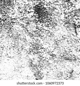 Abstract Distress Background, Stucco Grunge, Cement Or Concrete Wall Textured. Halftone Vector Illustration Design With Copy Space. Easy to Create Overlay Illustration For Retro and Urban Designs. 
