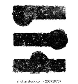 Abstract Distress Borders texture for your design. EPS10 vector.