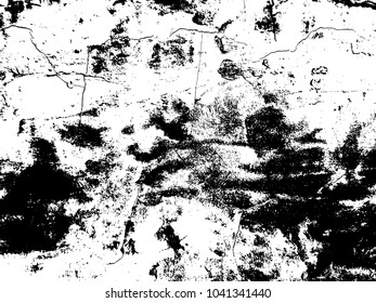 Abstract distress floor, black and white background, stucco grunge, cement or concrete wall textured. Vector illustration design with copy space.