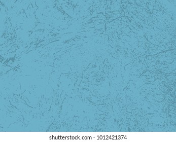 Abstract distress floor, blue  background, stucco grunge, cement or concrete wall textured. Vector illustration design with copy space.