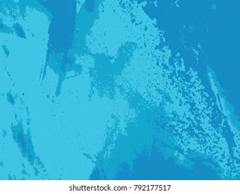 Abstract distress floor, blue background, stucco grunge, cement or concrete wall textured. Vector illustration design with copy space.