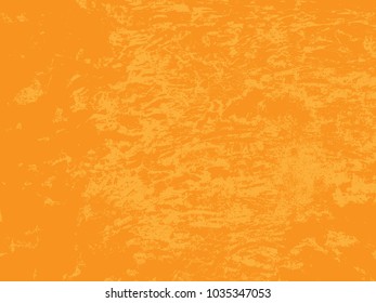 Abstract distress floor, orange background, stucco grunge, cement or concrete wall textured. Vector illustration design with copy space.