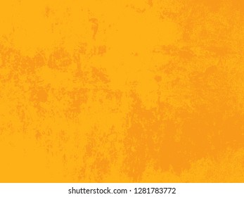 Abstract distress floor, orange background, stucco grunge, cement or concrete wall textured. Vector illustration design with copy space.