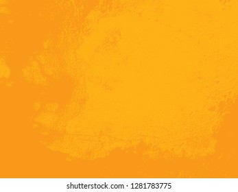Abstract distress floor, orange background, stucco grunge, cement or concrete wall textured. Vector illustration design with copy space.