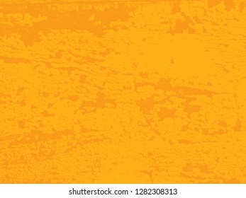 Abstract distress floor, orange background, stucco grunge, cement or concrete wall textured. Vector illustration design with copy space.